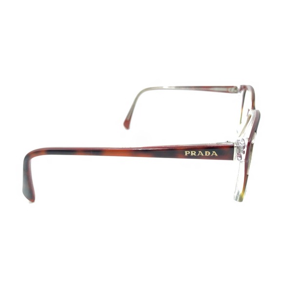 Prada SPR02O FAK-0A5 Tortoise Orange Red Brown Sunglasses Frames 54-17 140 Italy - Picture 4 of 12